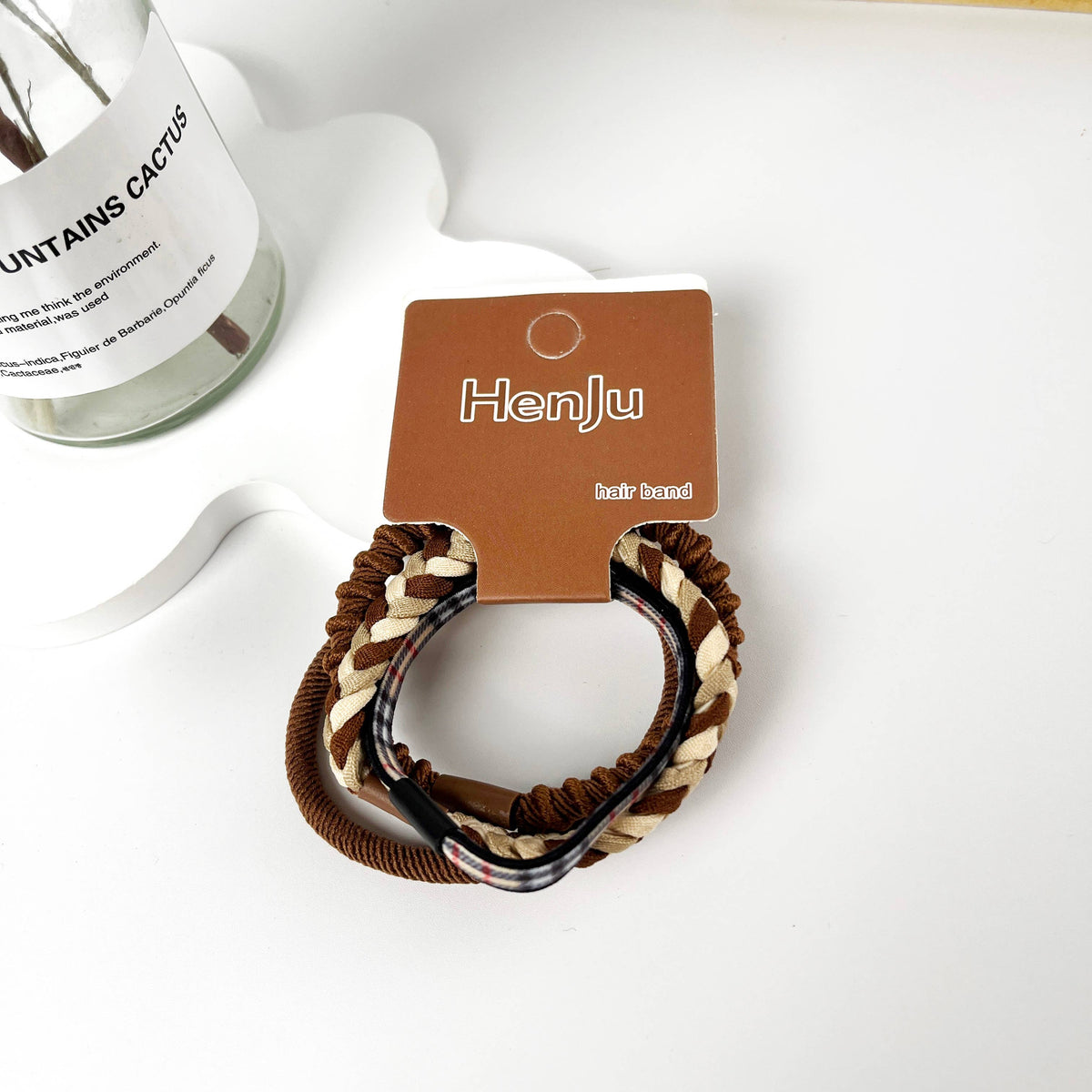 mildstyles - 4pcs of set braided high elastic hair ties