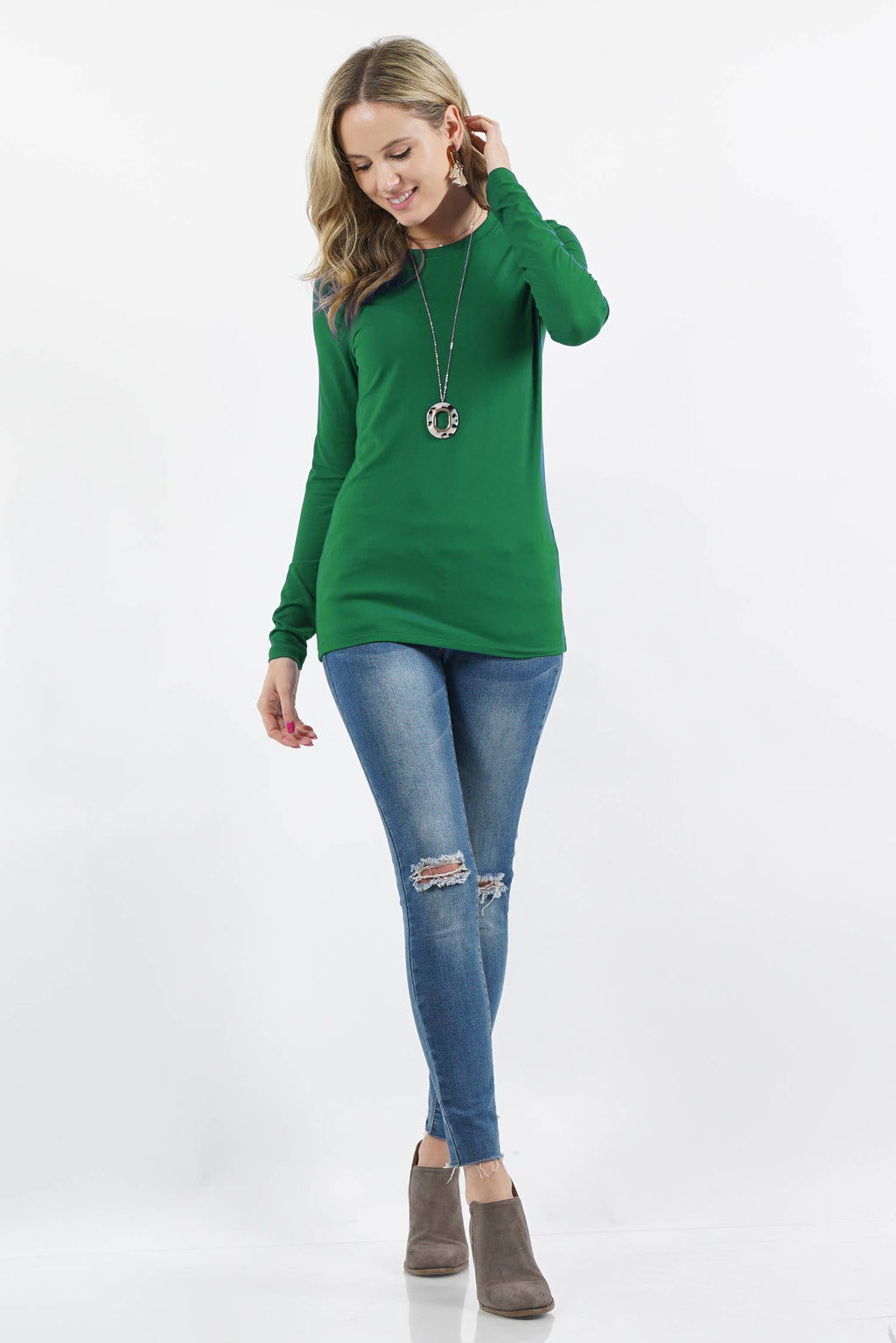Zenana Microfiber Long Sleeve Tee