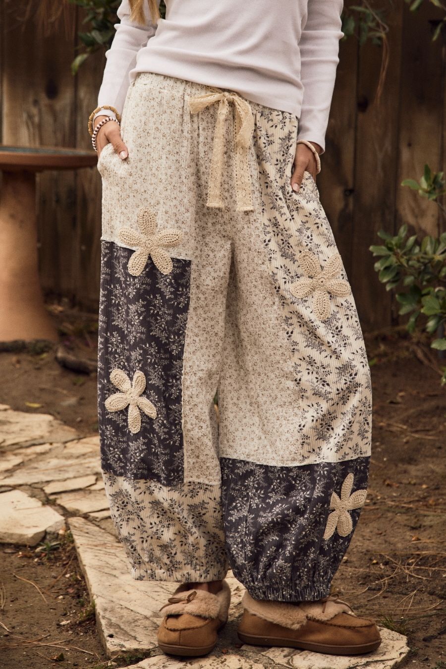 Flower Print Joggers