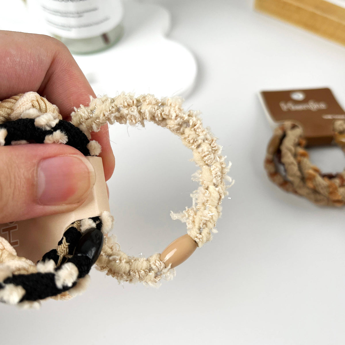 mildstyles - 4pcs of set braided high elastic hair ties