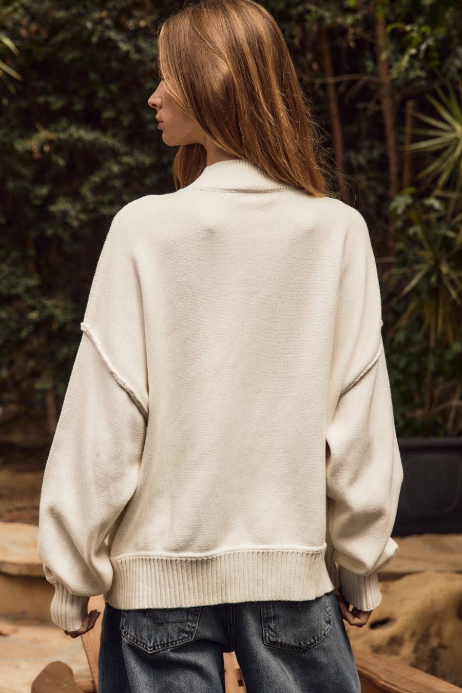 Oddi - Long-sleeve Oversized Sweater