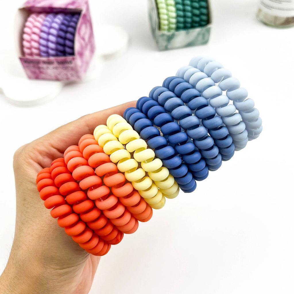 mildstyles - Rainbow Coil Hair Tie Set – Colorful Fashion Elastics