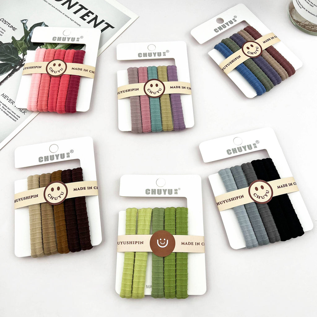 mildstyles - High Elastic No-Damage Multi-Color Hair Ties Set