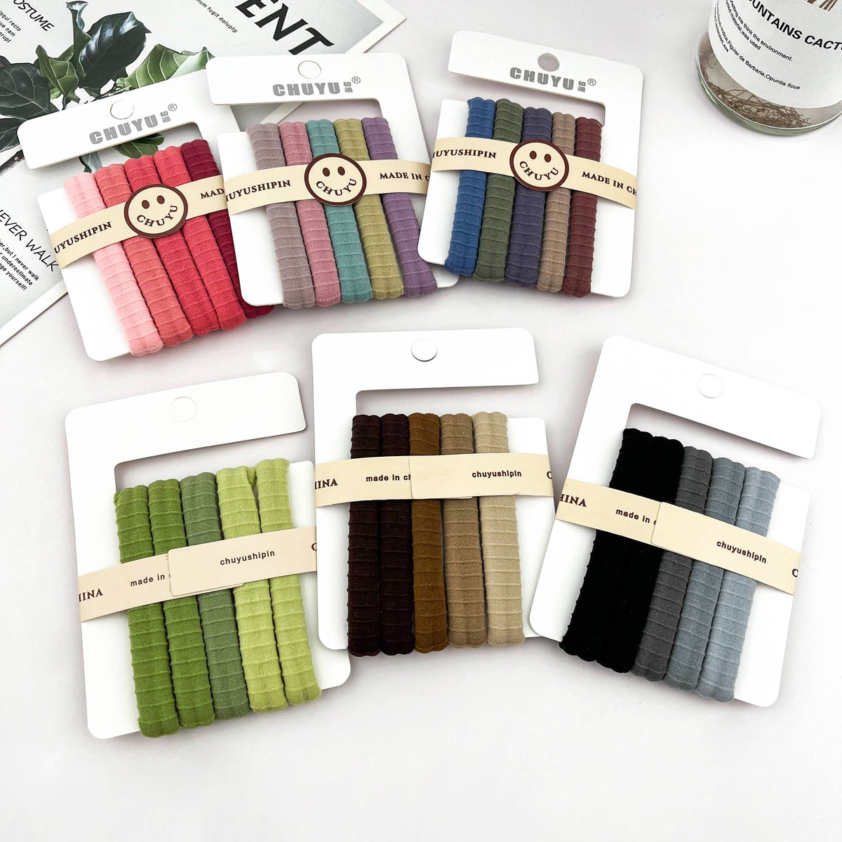 mildstyles - High Elastic No-Damage Multi-Color Hair Ties Set